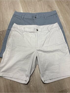 Lot Of 2 Lululemon ABC Shorts Mens 34 Commission Golf Tennis Stretch Chino